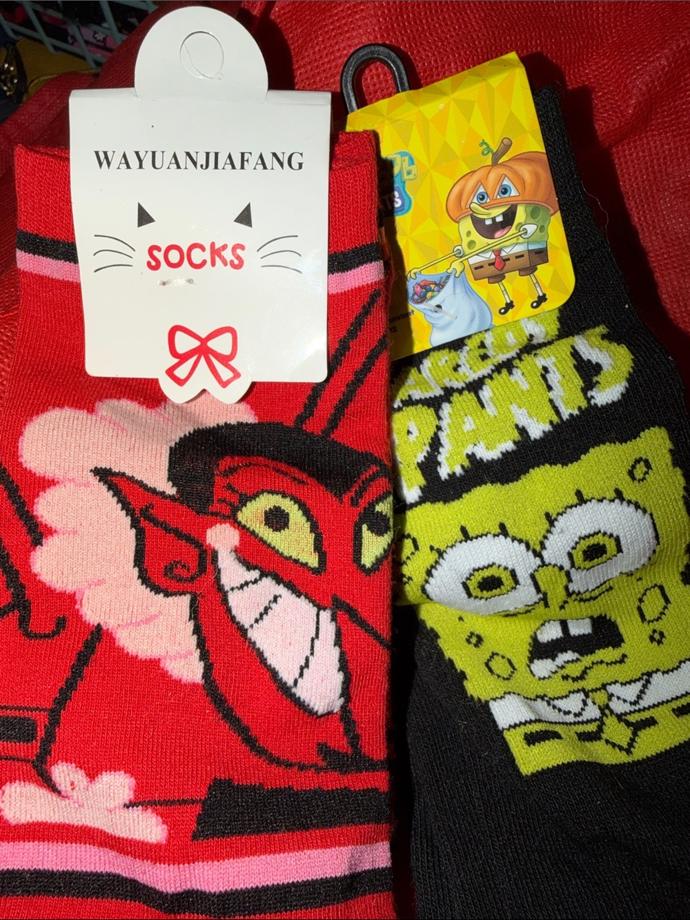 2 pair of Halloween socks